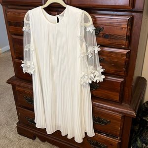 White engagement dress